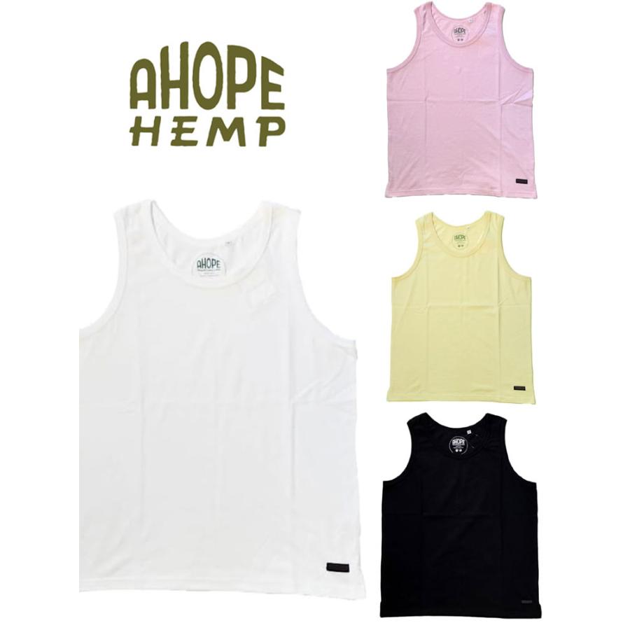 A HOPE HEMP アホープヘンプ SZ ジャージ タンクトップ HZ-1029 メンズ レディース ヘンプ オーガニックコットン ノースリーブ 無地 インナー 春夏 アウトドア | AHOPEHEMP
