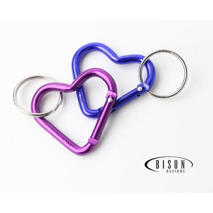 BISON DESIGNS バイソンデザインズ MICRO HEART -2PEACE /ハート カラビナ キーホルダー アウトドア | BISON DESIGNS | 01