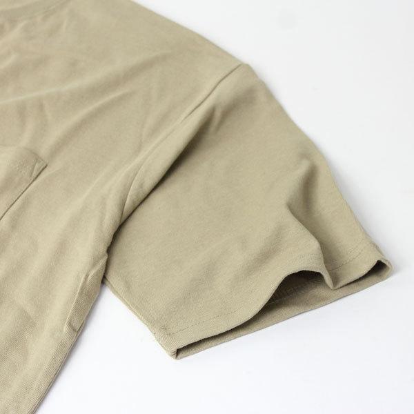 5分袖 Tシャツ メンズ 大きいサイズ ビッグTシャツ ビッグシルエット 無地 五分袖 ポケット付き | protocol | 10