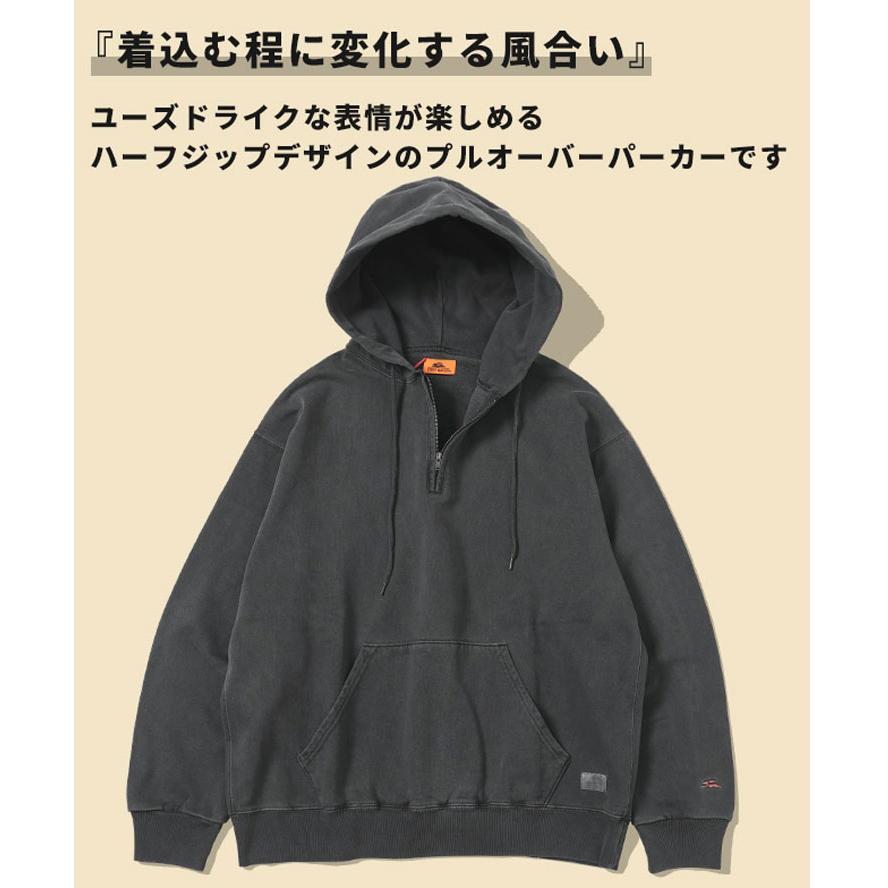 KRIFF MAYER クリフメイヤーヘビーウェイトピグメントハーフZIP 2425805 パーカー 裏毛 14.1オンス ヘビーウェイト | KRIFF MAYER | 07