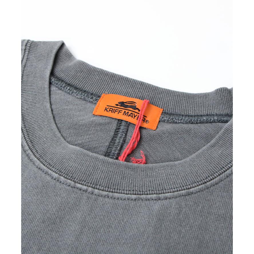 KRIFF MAYER クリフメイヤー ヘビーオンスピグメントフットボールTee メンズ tシャツ 2435808 チャコール | KRIFF MAYER | 07