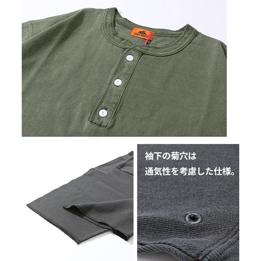 KRIFF MAYER クリフメイヤー ヘビーウェイトピグメントヘンリーTee 2455803 ヘビーOZ天竺 アメカジスタイル ヴィンテージ風 | KRIFF MAYER | 10