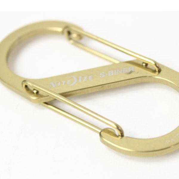 カラビナ キーホルダー NITEIZE ナイトアイズ エスビナーブラス #3 NI02708 ゴールド(SB320) / 男性 女性 メンズ レディース キーリング | NITE IZE | 03