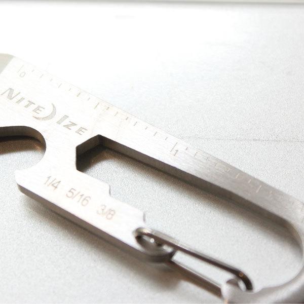 NITEIZE ナイトアイズ DOOHICKEY キーホルダー カラビナ 栓抜き ドライバー レンチ マルチツール 定規 目盛り アウトドア キャンプ ツール UL | NITE IZE | 03