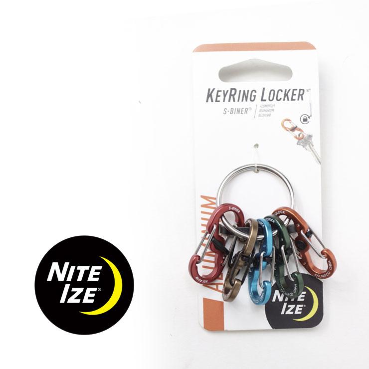 カラビナ キーホルダー NITEIZE ナイトアイズ キーリングロッカー アルミニウム NI59165 / 男性 女性 メンズ レディース キーリング | NITE IZE