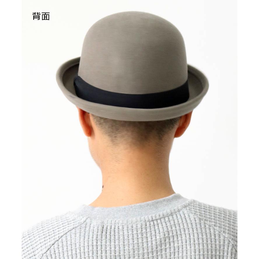 Regnuu フェルト ボーラーハット ウール 100% レディース メンズ ユニセックス ダービーハット 山高帽 大きいサイズ ブラック グレー キャメル | Regnuu | 11