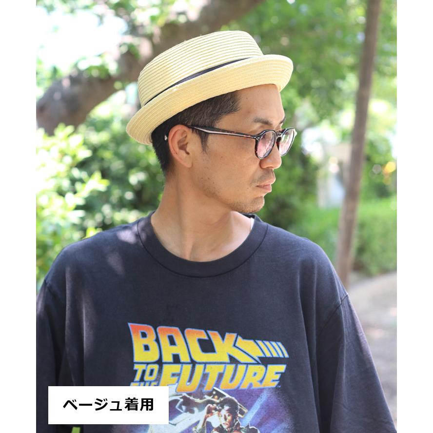 58.5cmと63cmの2サイズ展開 麦わら帽子 ポークパイ メンズ レディース 折りたたみ Regnuu リヌー ペーパーブレード ポークパイハット つば広 UV カンカン帽 | Regnuu | 01