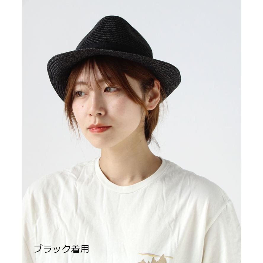 麦わら帽子 レディース メンズ 折りたたみ  Regnuu リヌー 細編みポリブレード ハット 10631 つば広麦わら帽子 UV | Regnuu | 10