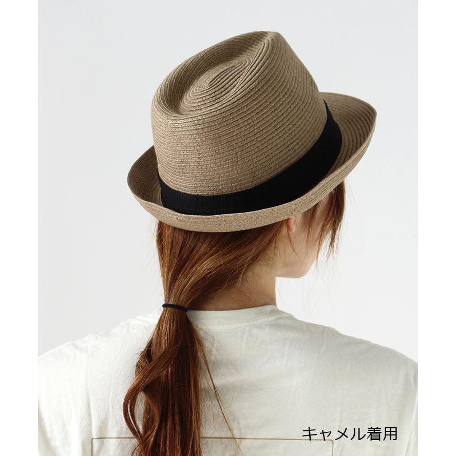 麦わら帽子 レディース メンズ 折りたたみ  Regnuu リヌー 細編みポリブレード ハット 10631 つば広麦わら帽子 UV | Regnuu | 11