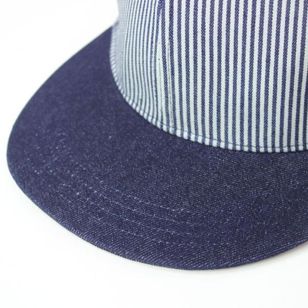 アンパイアキャップ つば短 帽子 メンズ デニム ヒッコリー BBキャップ ベースボールキャップ 春 夏 春夏 父の日 通販 プレゼント | Regnuu | 09