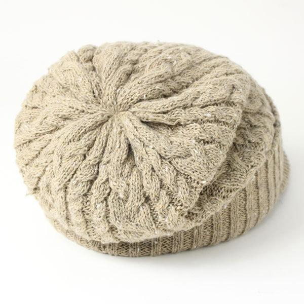 つば付きニット帽 レディース 帽子 ケーブルニットキャスケット / 冬 秋冬 秋冬 もこもこ ボア ニット キャップ キャスケット ゴルフ | protocol | 14