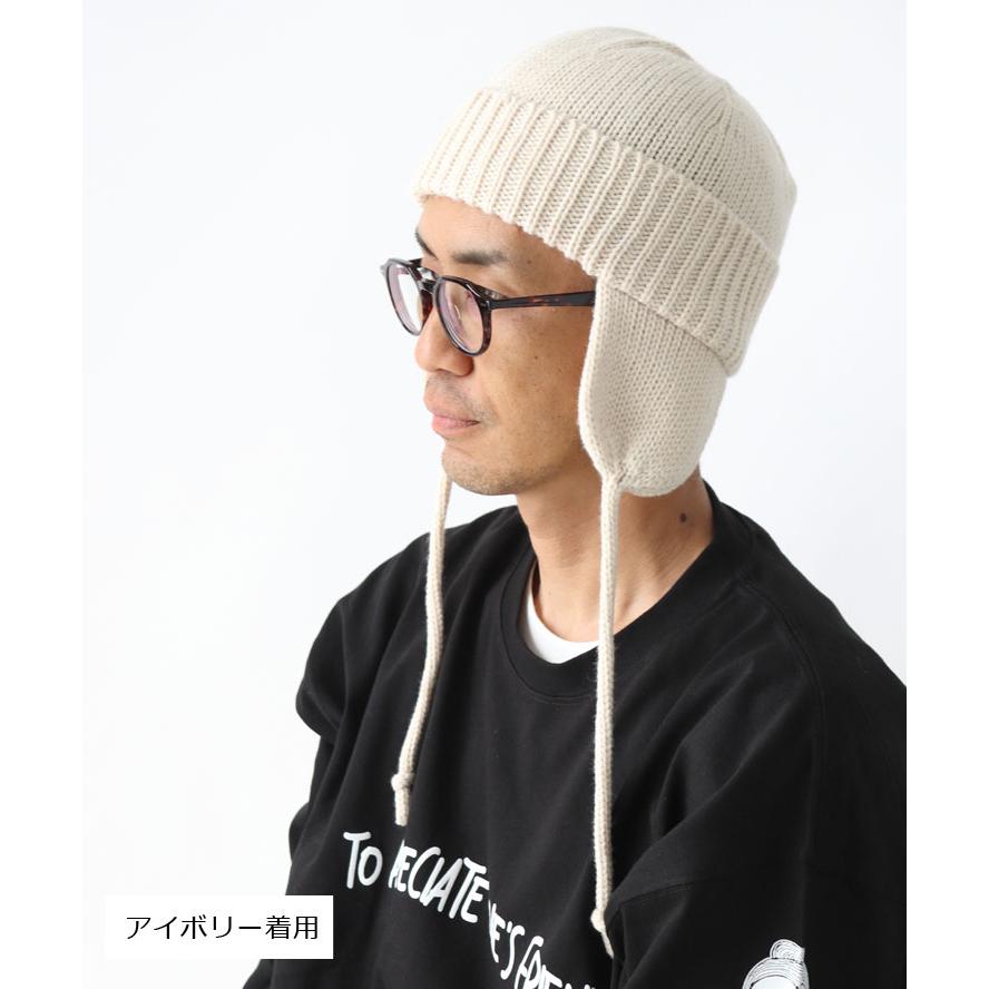 Regnuu イヤーフラップ ウール混 ニットワッチ ニット帽 耳あて レディース メンズ 帽子 あったかい 防寒帽子 秋 冬 秋冬 防寒 暖かい かわいい 防風 | Regnuu | 08