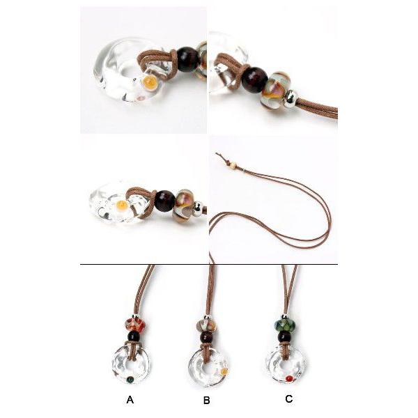 DragonPipe ドラゴンパイプ Ring＆Bead  ペンダント ネックレス -ブラック- パイレックス ガラス ネックレス |  | 01