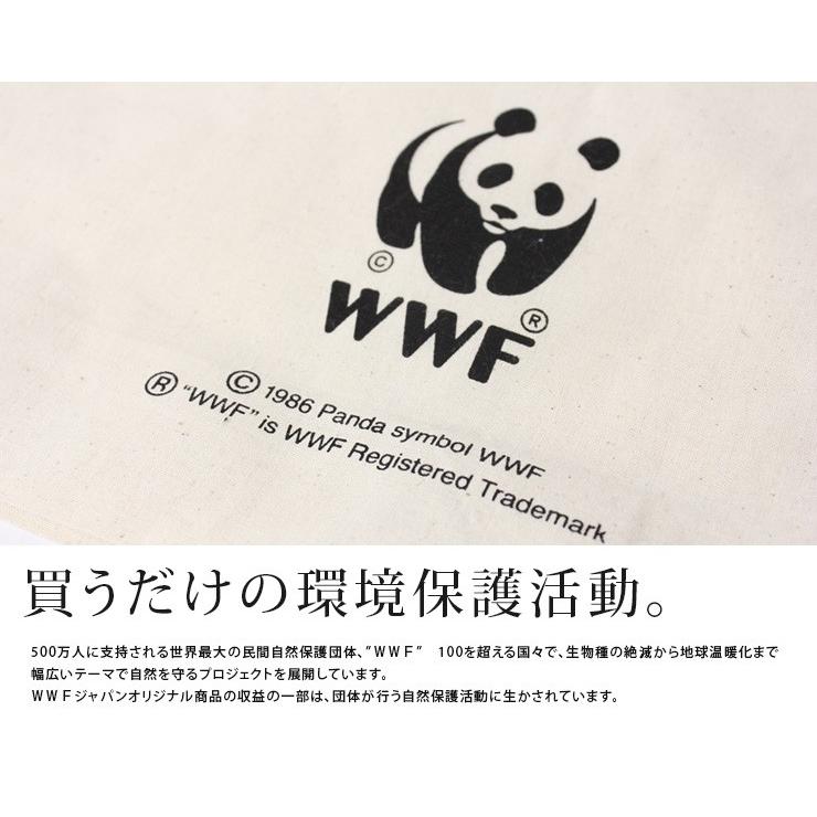 トートバッグ エコバッグ WWF 小さめ コンビニサイズ 折りたたみ コンパクト かわいい 丈夫 アウトドア レディース | WWF | 04