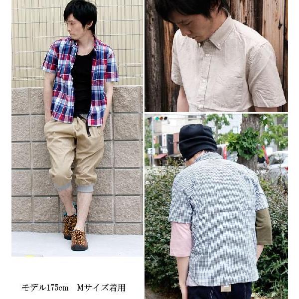 ギンガムチェックシャツ メンズ 半袖 folie ショートスリーブ ボタンダウン | protocol | 01