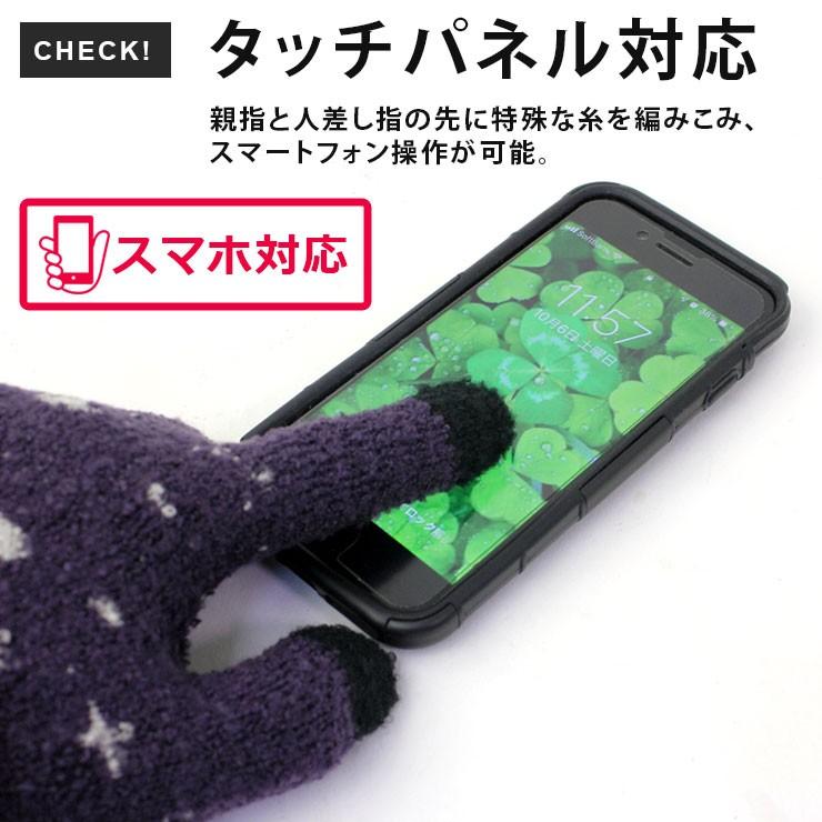 手袋 レディース 暖かい スマホ対応 日本製 タッチパネル可 あったか手袋 防寒手袋 裏ボア | protocol | 02