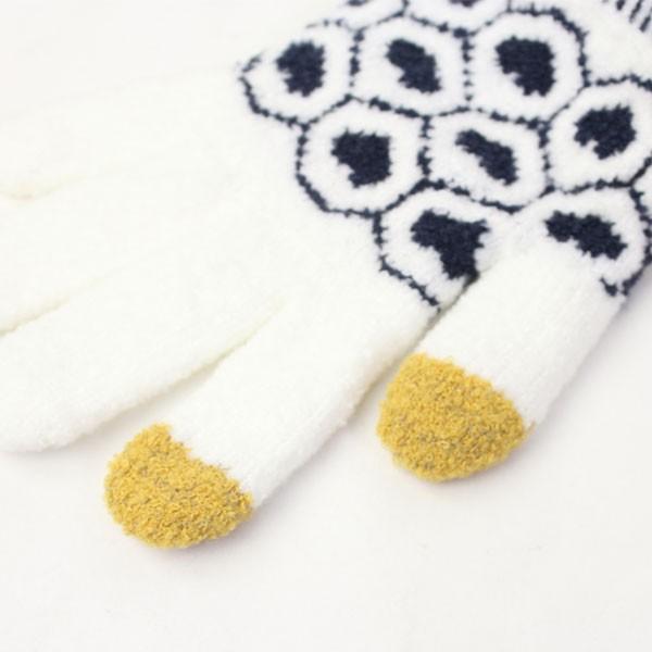 手袋 レディース 暖かい スマホ対応 日本製 タッチパネル可 あったか手袋 防寒手袋 裏ボア | protocol | 05