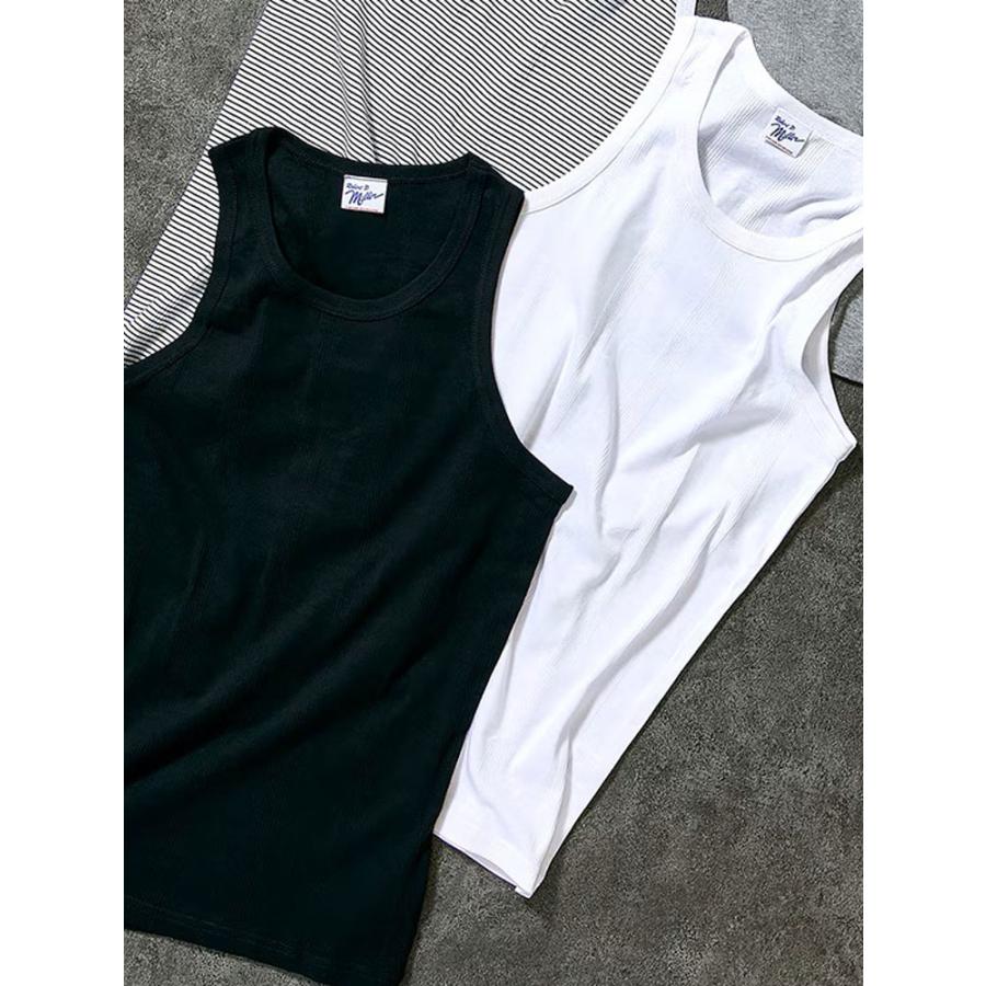 爆買 / Robert P.Miller ロバートピーミラー Panel Rib Tanktop パネルリブ タンクトップ 2枚セット 110C メンズ 綿100% インナー ノースリーブ 春 夏 春夏 | Robert P. Miller | 08