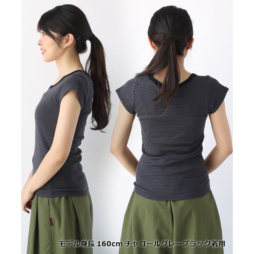 レディース トップス 半袖 レディースインナー ロバート ピー ミラー Robert P.Miller パネルリブ 半袖 Tシャツ 807C 綿100% 肌着 | Robert P. Miller | 06