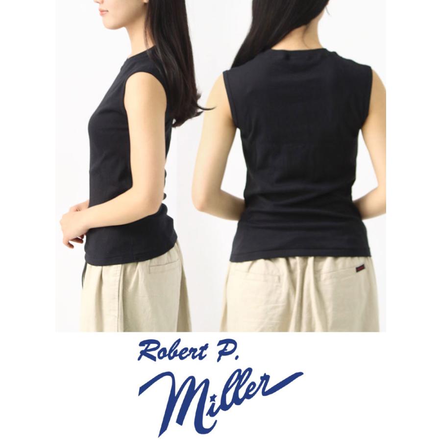 タンクトップ レディース ボーダー Robert P.Miller ロバート・ピー・ミラー  パネルリブ 848c 春 夏 春夏 ノースリーブ Tee | Robert P. Miller | 26