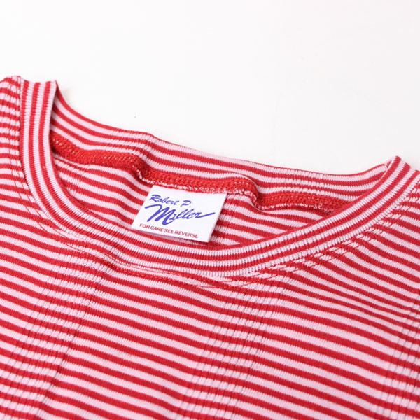 タンクトップ レディース ボーダー Robert P.Miller ロバート ピー ミラー パネルリブ 848c 春 夏 春夏 ノースリーブ Tee | Robert P. Miller | 10