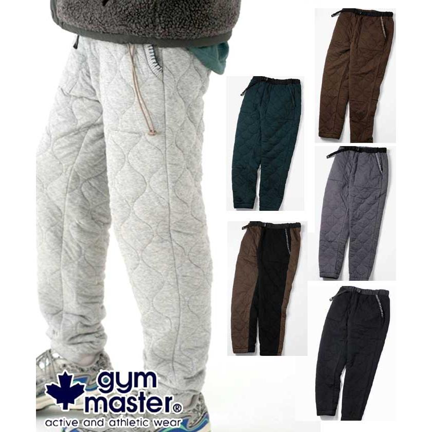 キルティングパンツ メンズ ゴルフ ジムマスター gym master 山登り 登山 暖 ウェーブキルト イージーパンツ  大阪 店舗 取り扱い ウォームアップパンツ G433768 | gym master
