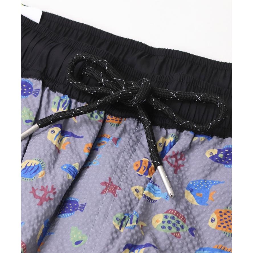 爆買 gym master ジムマスター ULシアサッカーハッピーペイント ショートパンツ ショーツ メンズ レディース  G533769 | gym master | 12