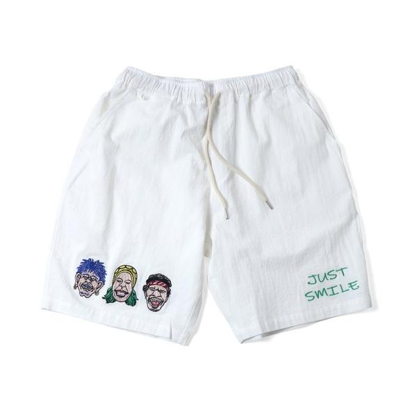 gym master ジムマスター ハーフパンツ メンズ 夏用 JUST SMILE 刺繍 ショートパンツ 短パン 軽い おしゃれ カジュアル G721750 | gym master | 05