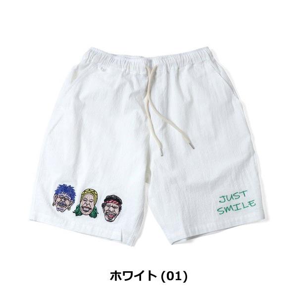 gym master ジムマスター ハーフパンツ メンズ 夏用 JUST SMILE 刺繍 ショートパンツ 短パン 軽い おしゃれ カジュアル G721750 | gym master | 08