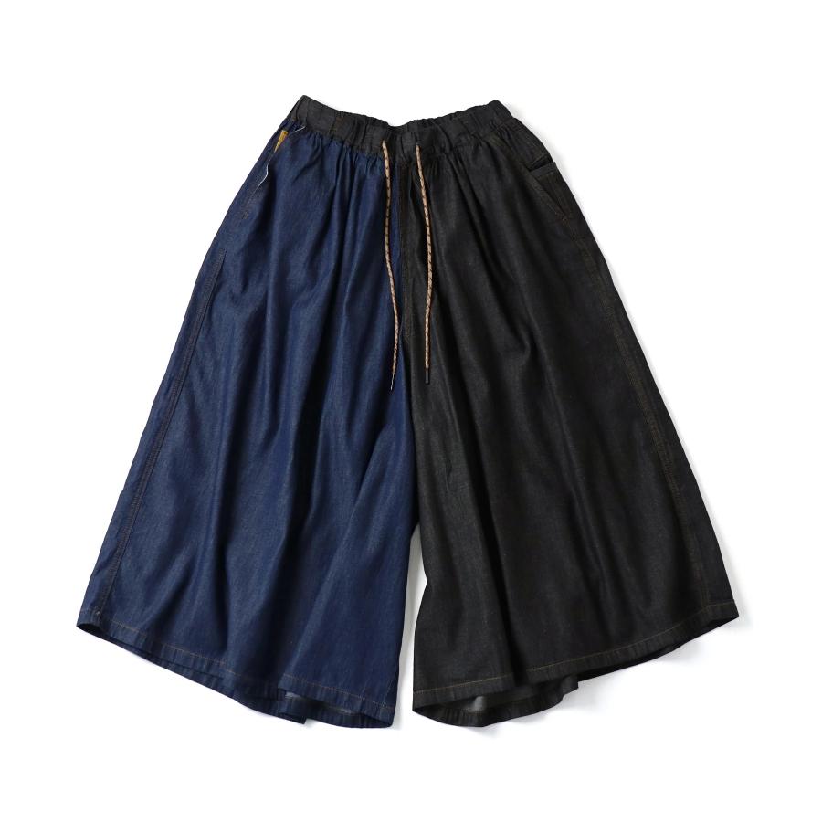 gym master ジムマスター ライトデニムスカーチョ G721756 レディース 春夏 デニム ワイドパンツ ガウチョパンツ スカンツ イージーパンツ カジュアル | gym master | 07