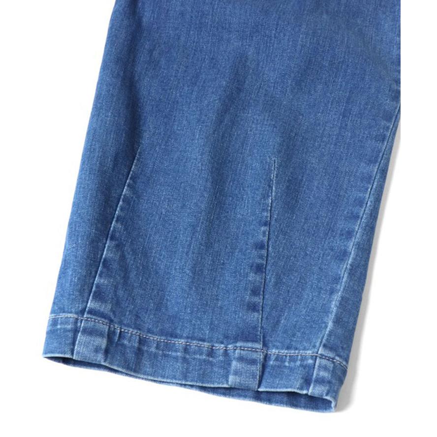 gym master ジムマスター 10oz ストレッチデニム＆ツイル ツータックテーパードパンツ G833722 メンズ イージーパンツ ゆったり ウエストゴム 春夏 アウトドア | gym master | 12