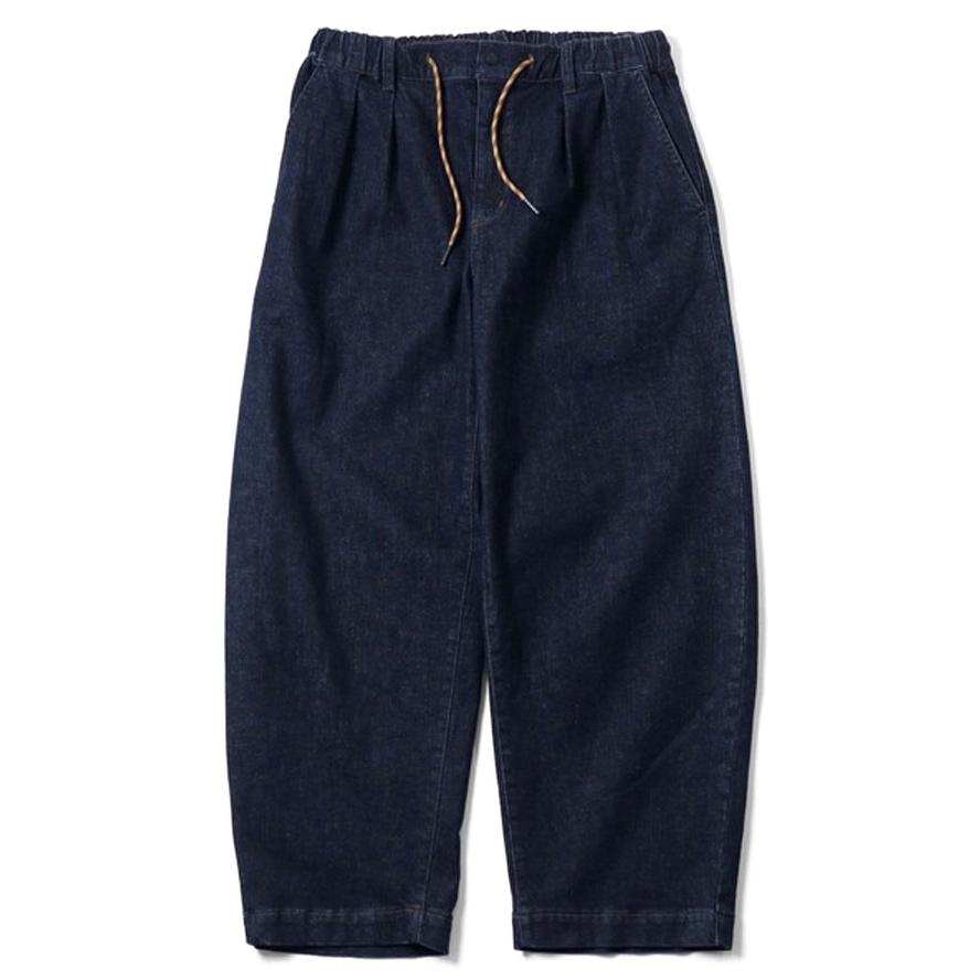 爆買 / gym master ジムマスター ストレッチデニム＆ツイル バレルパンツ G833723 デニムパンツ ワイドパンツ イージーパンツ ゆったり アウトドア | gym master | 08