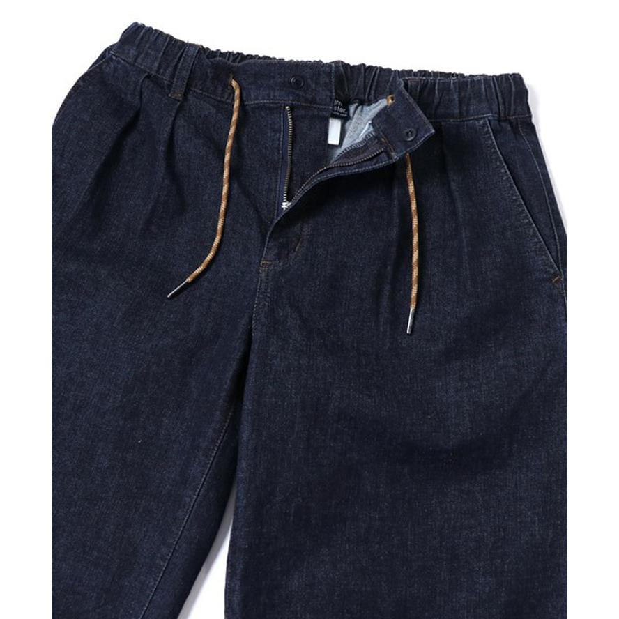 爆買 / gym master ジムマスター ストレッチデニム＆ツイル バレルパンツ G833723 デニムパンツ ワイドパンツ イージーパンツ ゆったり アウトドア | gym master | 10
