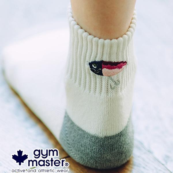 gym master ジムマスター ハッピー刺繍ラインソックス 靴下 メンズ レディース G466624 | gym master | 14