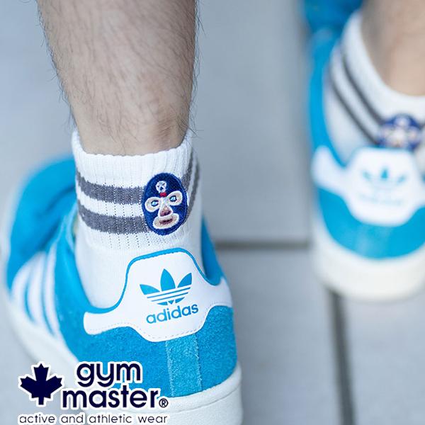 gym master ジムマスター ハッピー刺繍ラインソックス 靴下 メンズ レディース G466624 | gym master | 15
