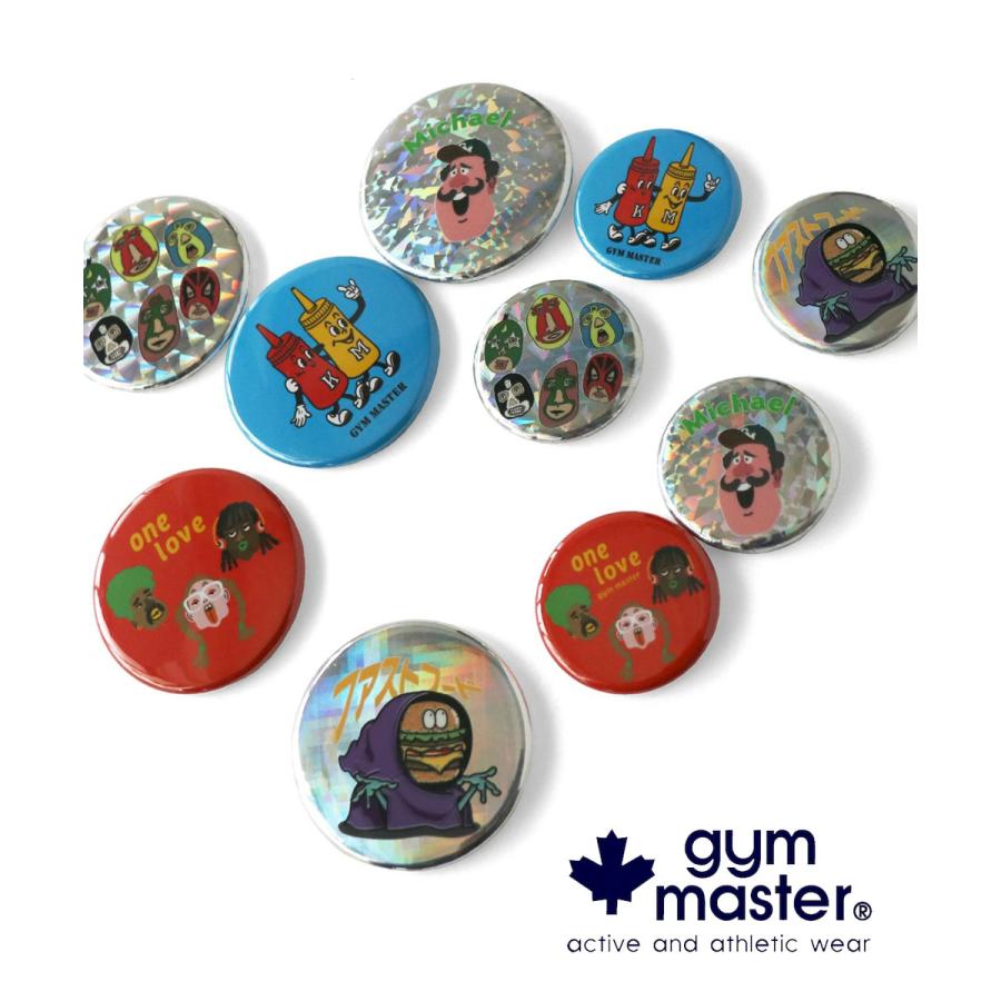 gym master ジムマスター ジムマスター缶バッジ 32mm SMALL G699690 メンズ レディース 缶バッジ ピンバッジ ロゴ 日本製 バッグ 帽子 アウトドア ギフト | gym master