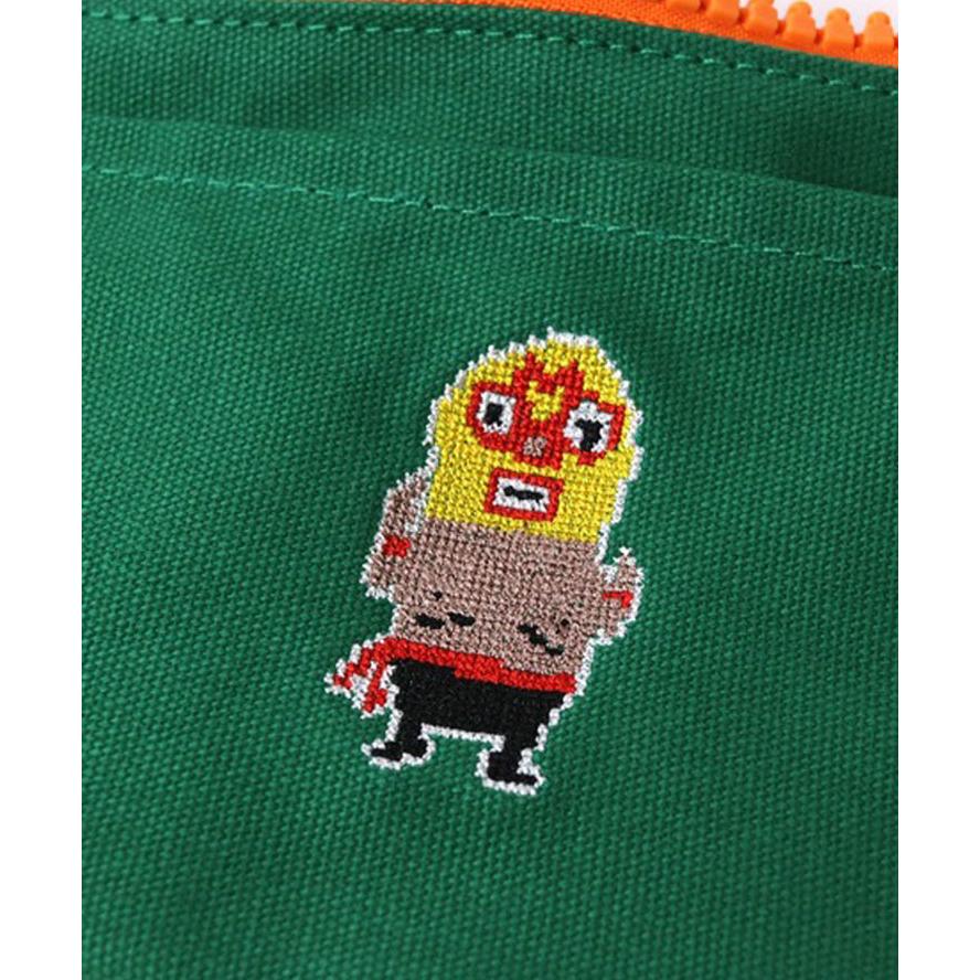 gym master ジムマスター ミニポーチ メンズ レディース レスラードット絵刺繍ミニポーチ G721796 春夏 小物入れ ポーチ アクセサリーポーチ アウトドア | gym master | 08
