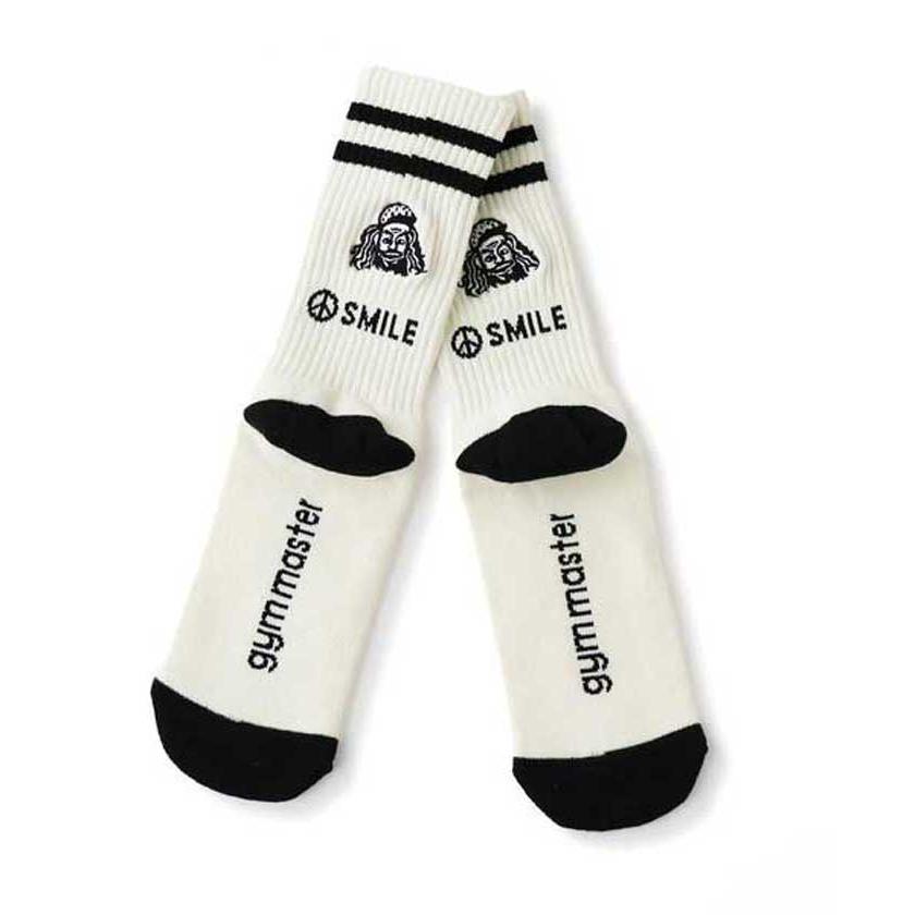 gym master ジムマスター SMILE 刺繍 ライン ソックス G966630 | gym master | 10