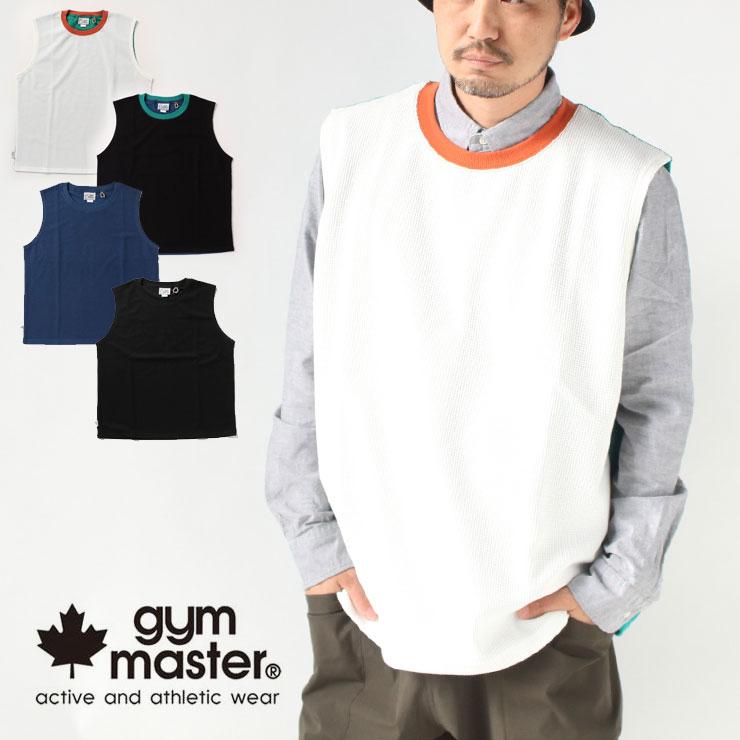 ジムマスター メンズ 大きいサイズ レディース ベスト gym master 7.2oz ワッフル ノースリーブ G133782 ユニセックス 春 夏 春夏 | gym master