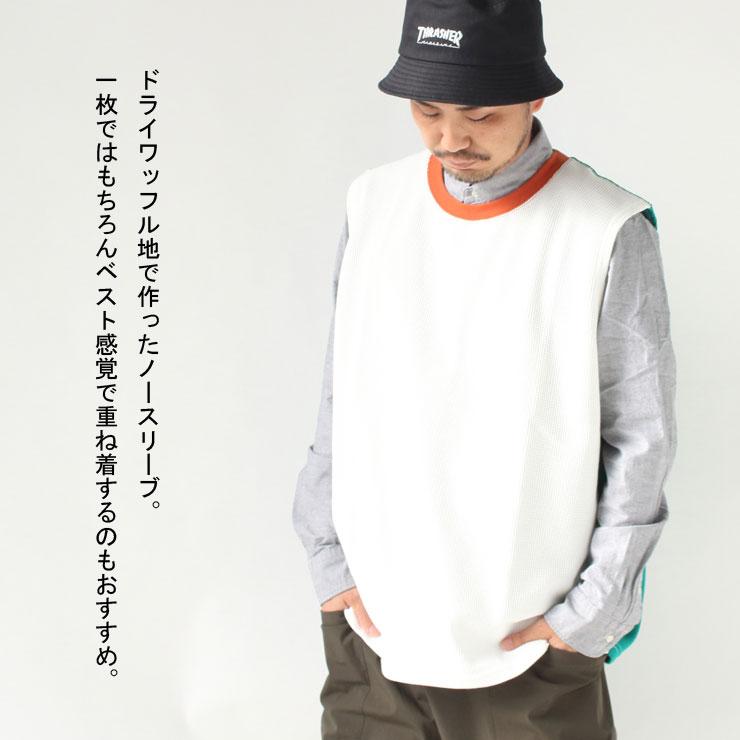 ジムマスター メンズ 大きいサイズ レディース ベスト gym master 7.2oz ワッフル ノースリーブ G133782 ユニセックス 春 夏 春夏 | gym master | 05