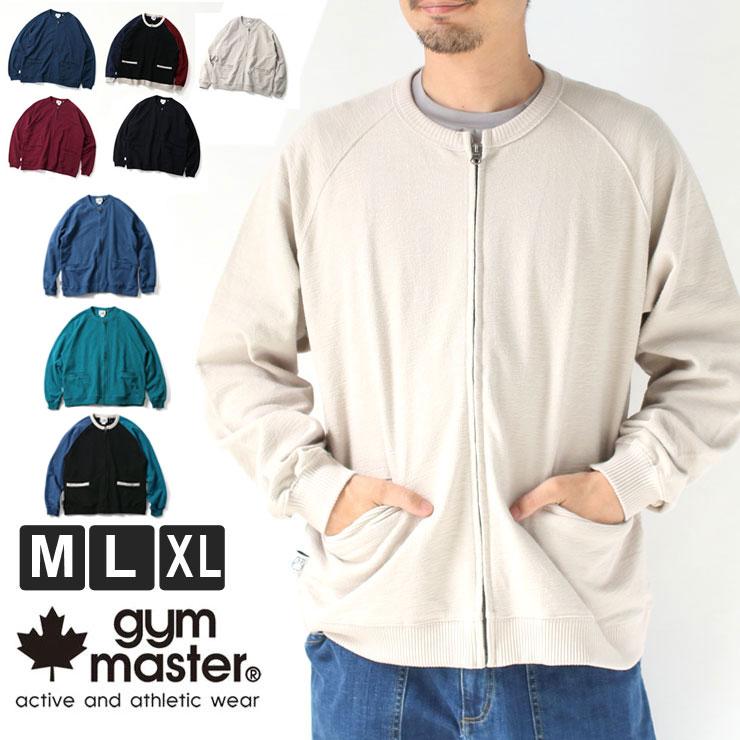 ジムマスター gym master 10.4oz ブロックインレー ジップ カーデ G233722 | gym master