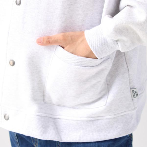 ジムマスター gym master スウェット 12ozヘビー裏起毛スウェットスナップボタンカーデ G233725 | gym master | 13