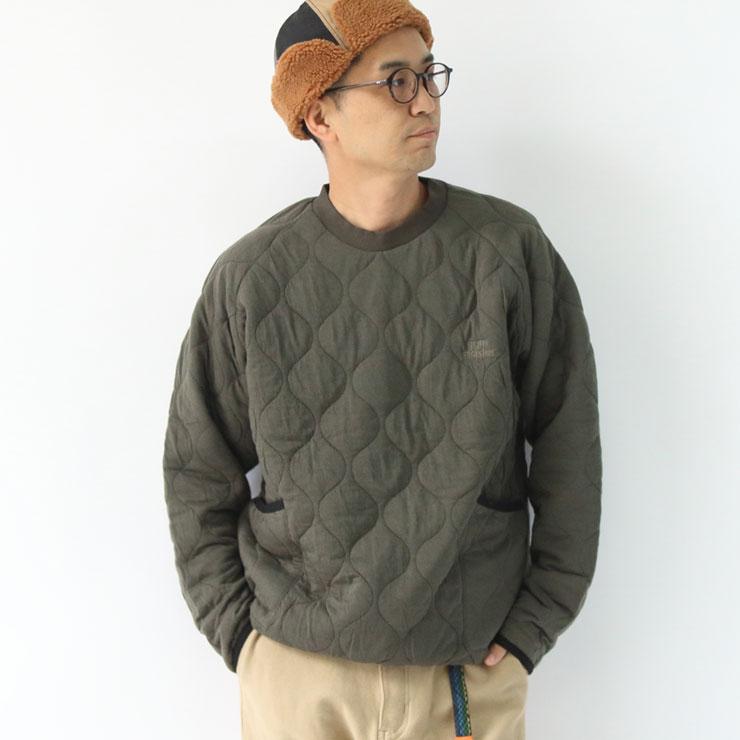 キルティングジャケット メンズ ジムマスター プルオーバー gym master ウェーブ キルトクルーネック G233737 | gym master | 08