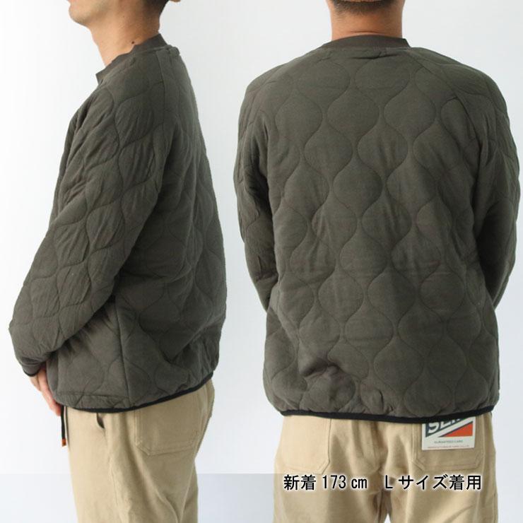 キルティングジャケット メンズ ジムマスター プルオーバー gym master ウェーブ キルトクルーネック G233737 | gym master | 16