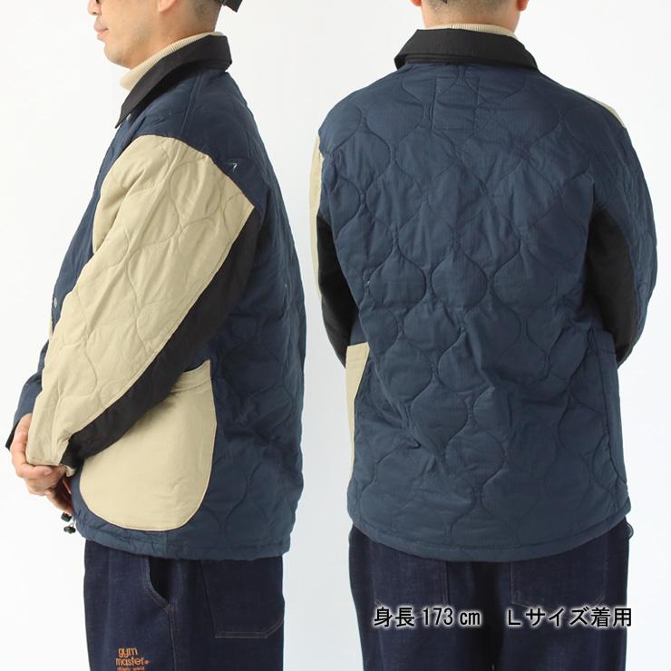 ジムマスター アウター メンズ gymmaster ストレッチドビークロスキルティングJKT G233794 キルトジャケット | gym master | 16