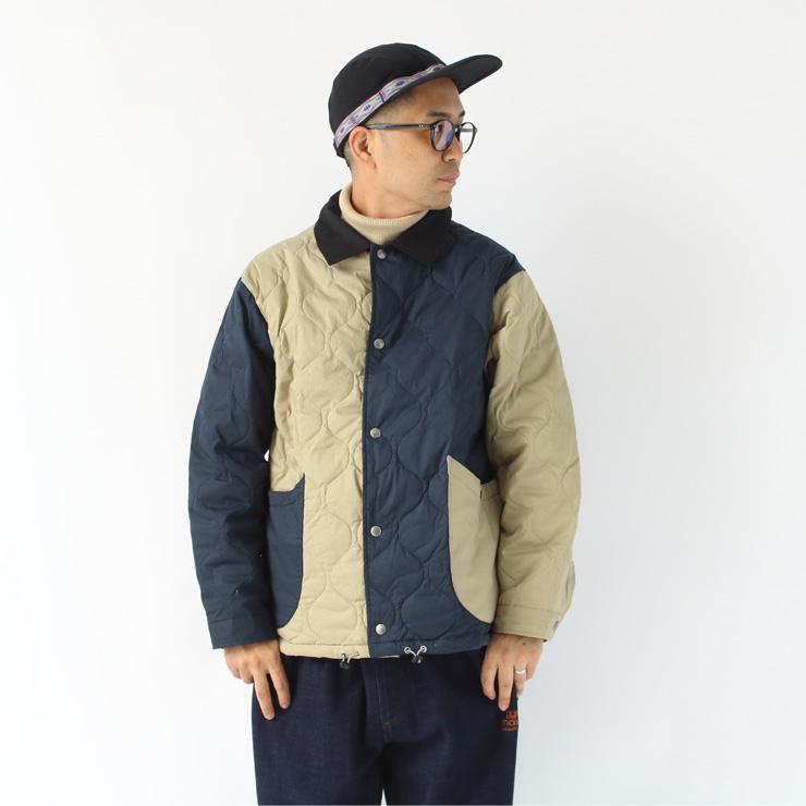 ジムマスター アウター メンズ gymmaster ストレッチドビークロスキルティングJKT G233794 キルトジャケット | gym master | 07