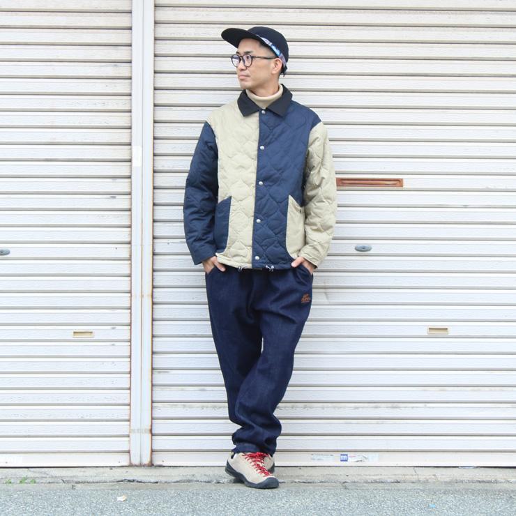 ジムマスター アウター メンズ gymmaster ストレッチドビークロスキルティングJKT G233794 キルトジャケット | gym master | 08