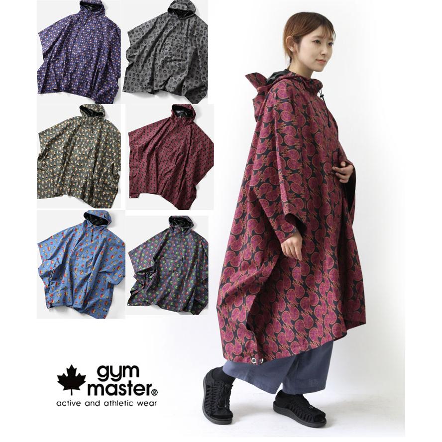 gym master ジムマスター プルオーバーハッピーペイントポンチョ ジムマスター プロトコル ポンチョ レインコート 大きいサイズ G321787 | gym master