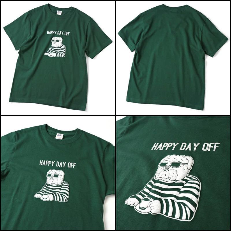 gym master ジムマスター 5.6oz HAPPY DAY OFF Tee G351712 プリントTシャツ | gym master | 06