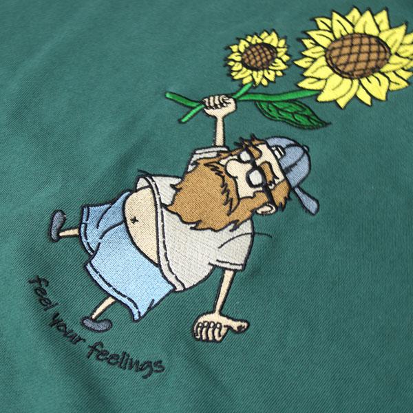 ジムマスター おじさん パーカー プルオーバー gym master 10.3oz feel your feeling 刺繍 スウェット プルパーカー G421713 アウトドア | gym master | 07